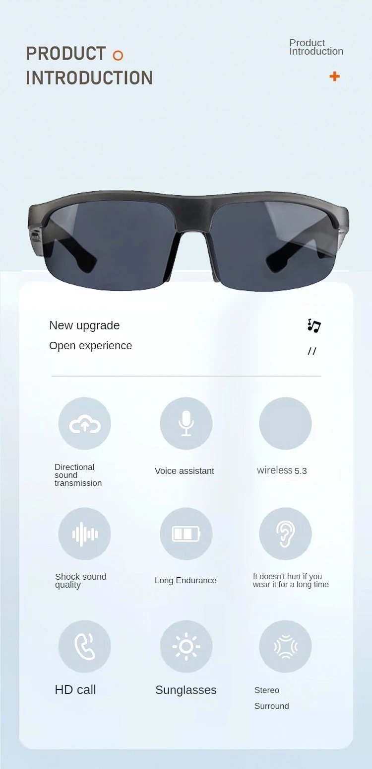 Upgraded Smart Bluetooth V5.3 Sunglasses: Your Stylish Tech Accessory