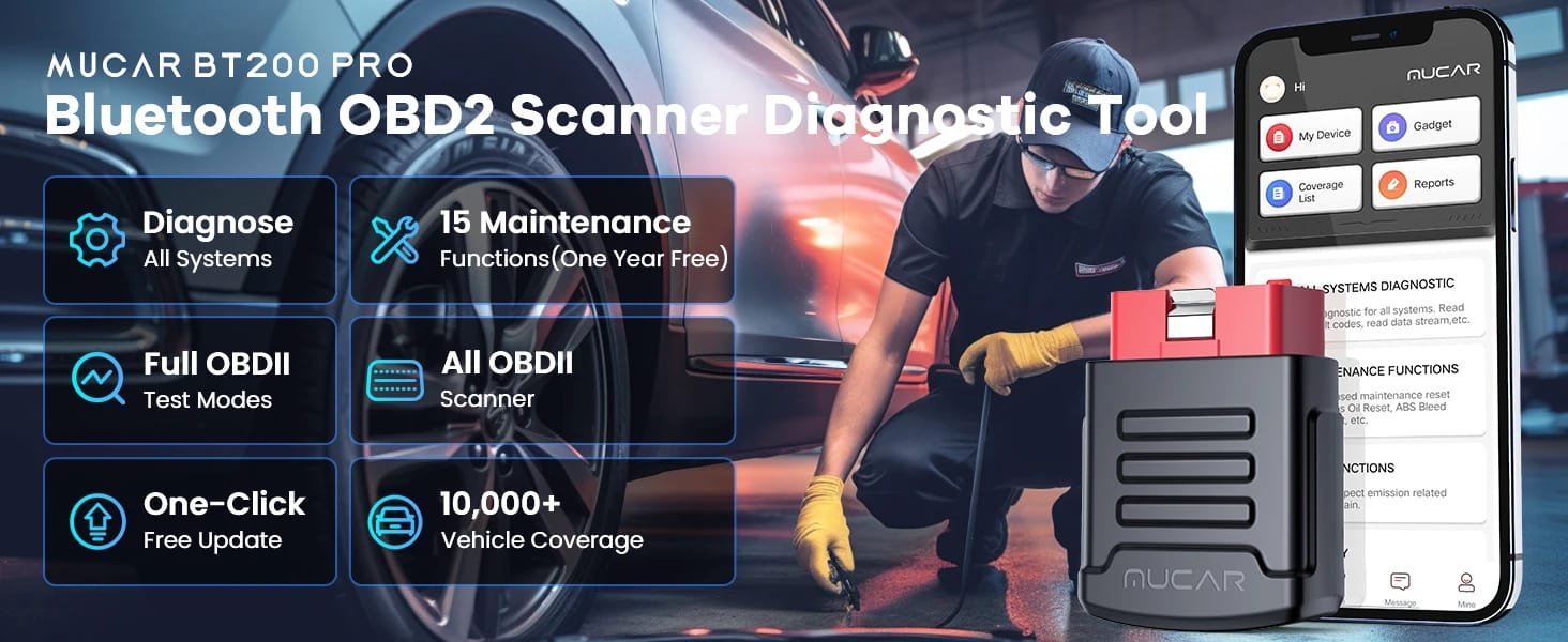 MUCAR BT200/BT200 Pro OBD2 Scanner: Your Automotive Diagnostic Tool