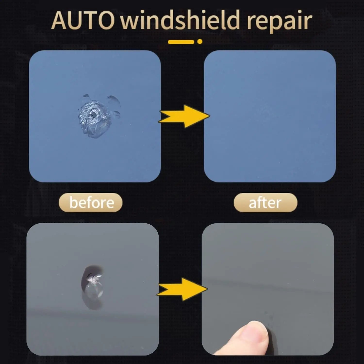 Windshield Repair Kit: Fix Chips and Cracks