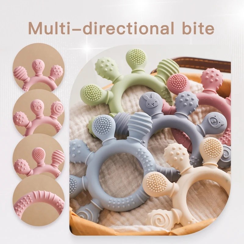Silicone Teether: Your Baby's Soothing Companion