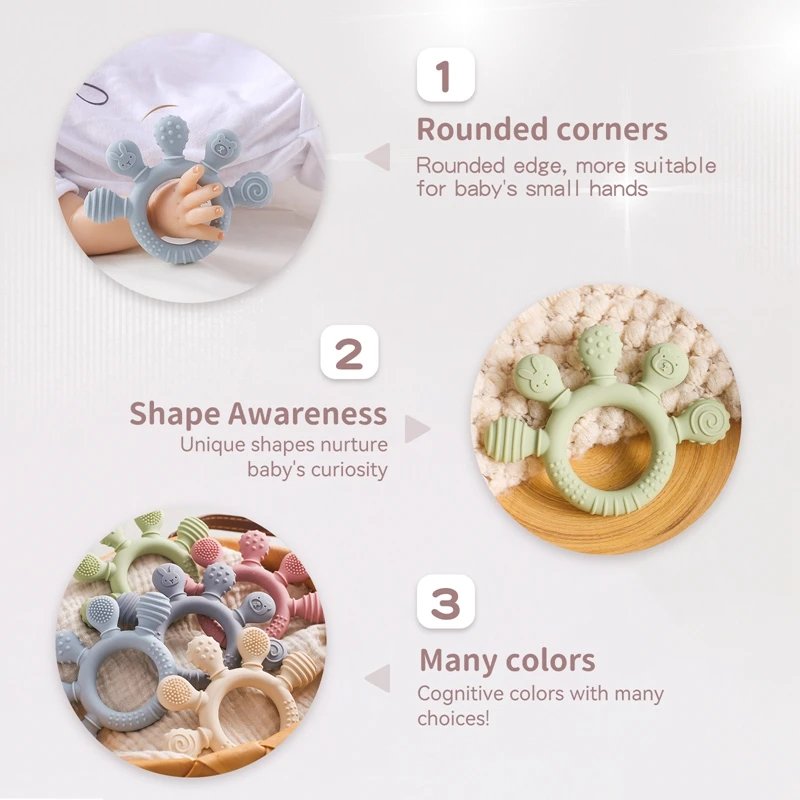 Silicone Teether: Your Baby's Soothing Companion