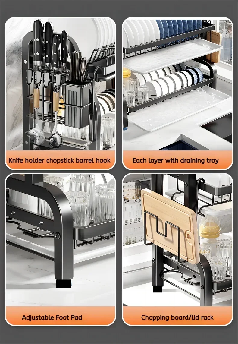 2-Tier Compact Dish Rack: A Space-Saving Essential