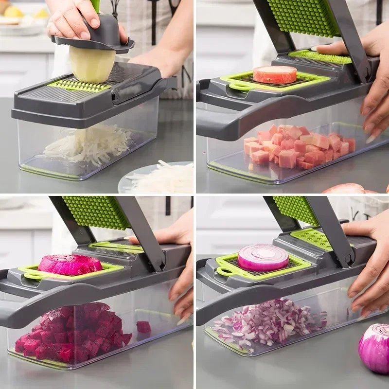 14/16-in-1 Multifunctional Vegetable Chopper: Your Kitchen Workhorse