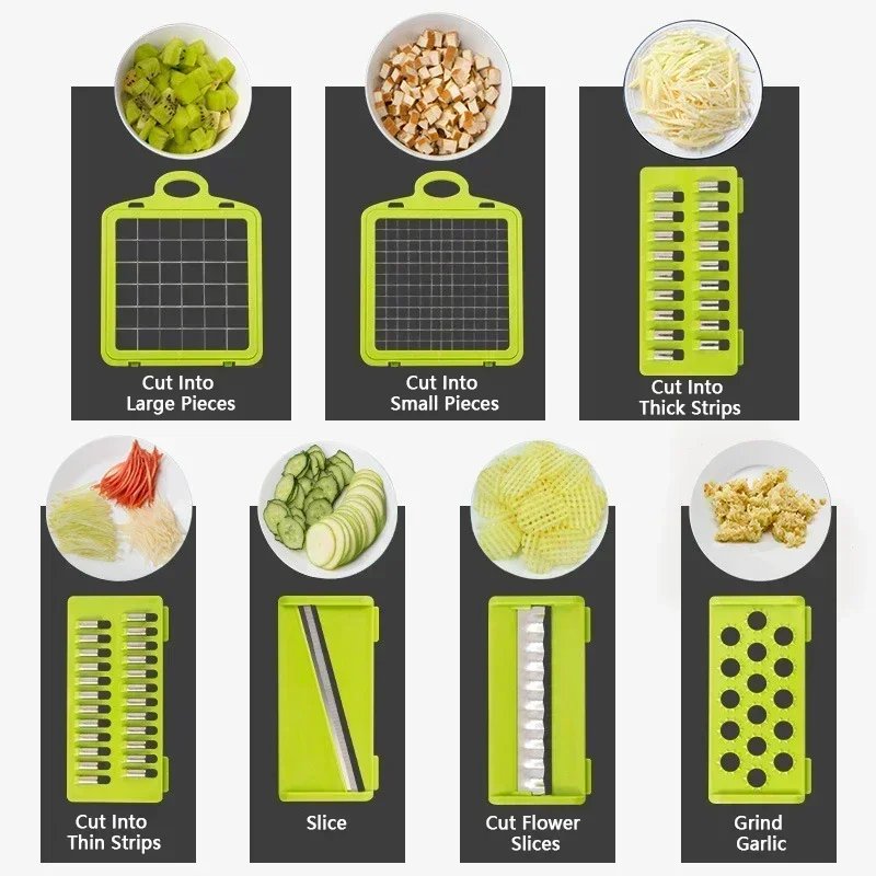 14/16-in-1 Multifunctional Vegetable Chopper: Your Kitchen Workhorse