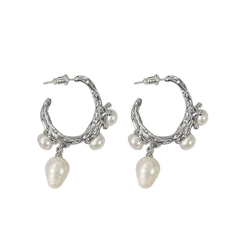 Kashmir Vintage Baroque Pearl Earrings: A Timeless Classic