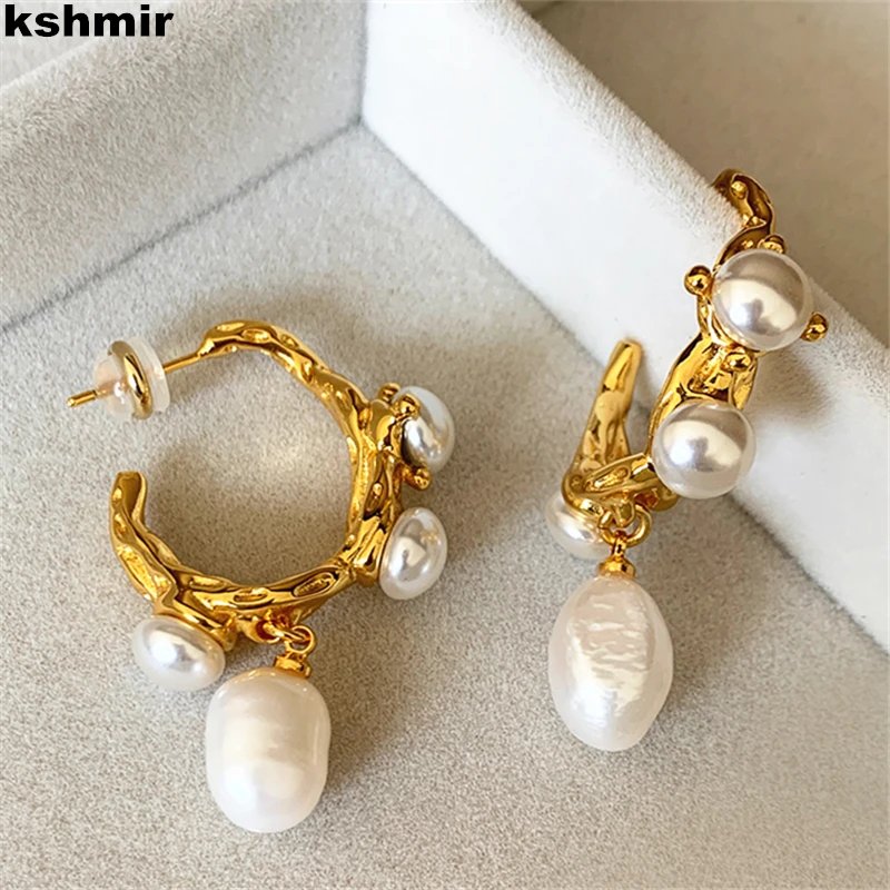 Kashmir Vintage Baroque Pearl Earrings: A Timeless Classic