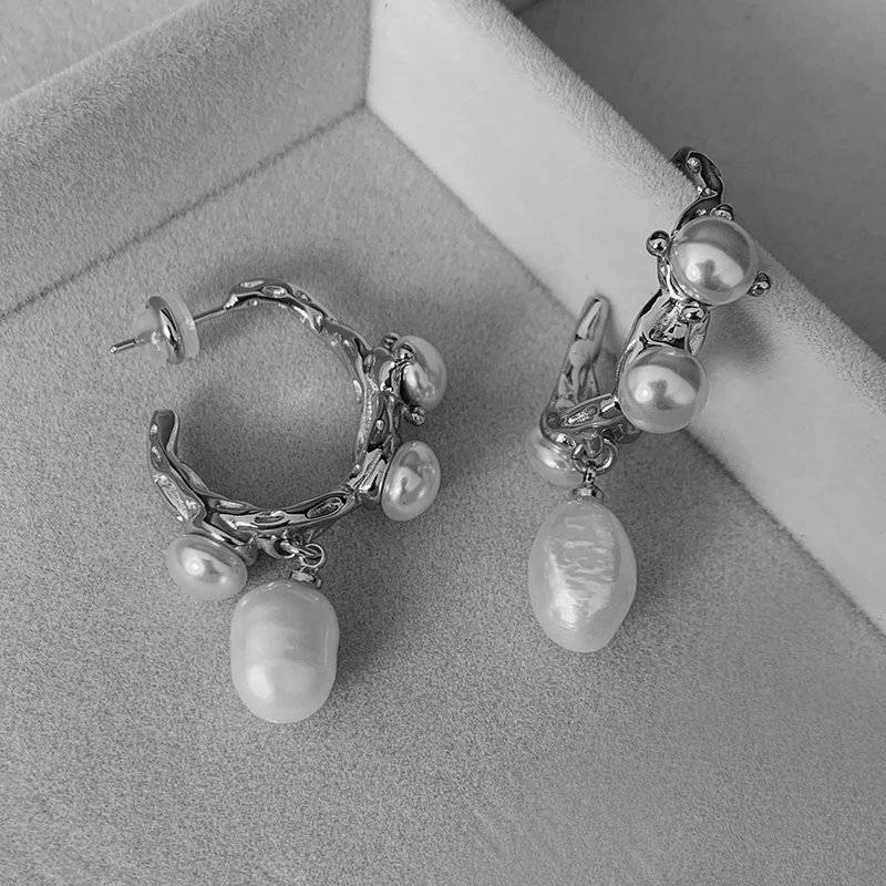 Kashmir Vintage Baroque Pearl Earrings: A Timeless Classic