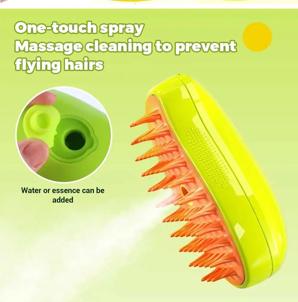3-in-1 Pet Steam Brush: A Grooming Essential