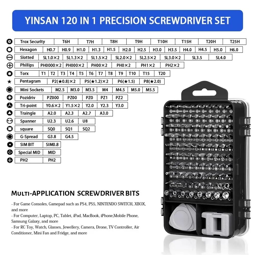 115-in-1 Precision Screwdriver Set: Your Essential Tool Kit