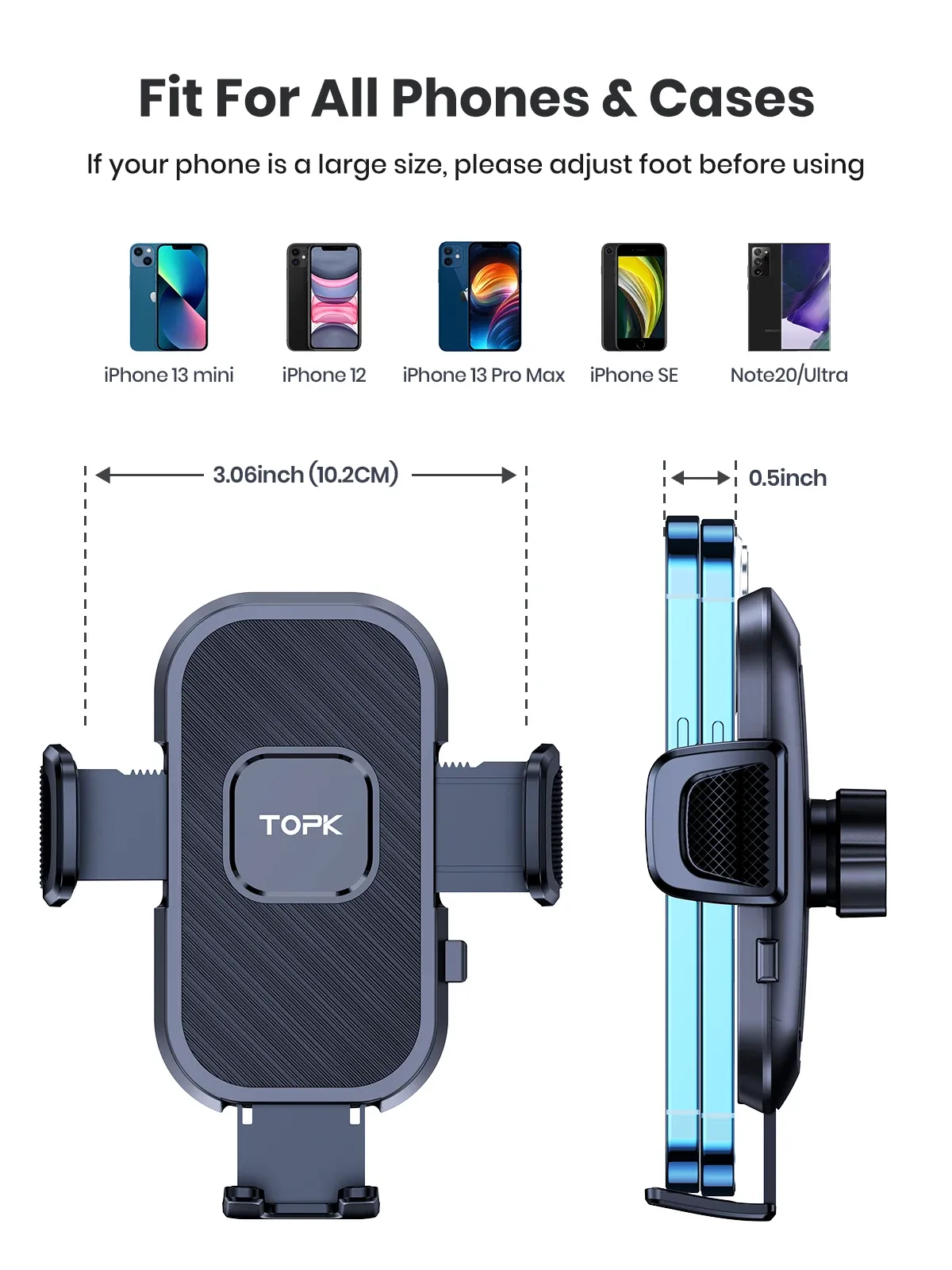 TOPK Car Phone Holder: Secure and Convenient
