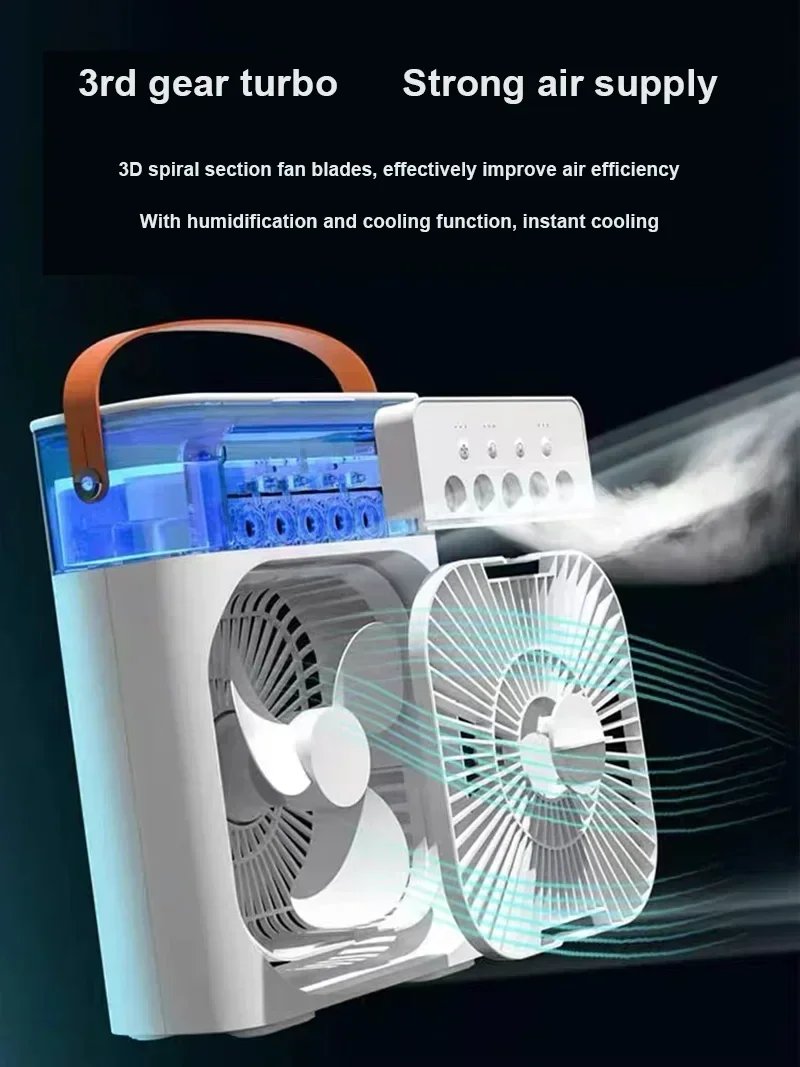 3-in-1 Portable Air Conditioner: Cool, Humidify, and Illuminate