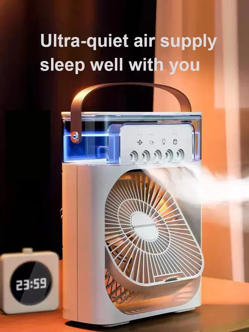 3-in-1 Portable Air Conditioner: Cool, Humidify, and Illuminate