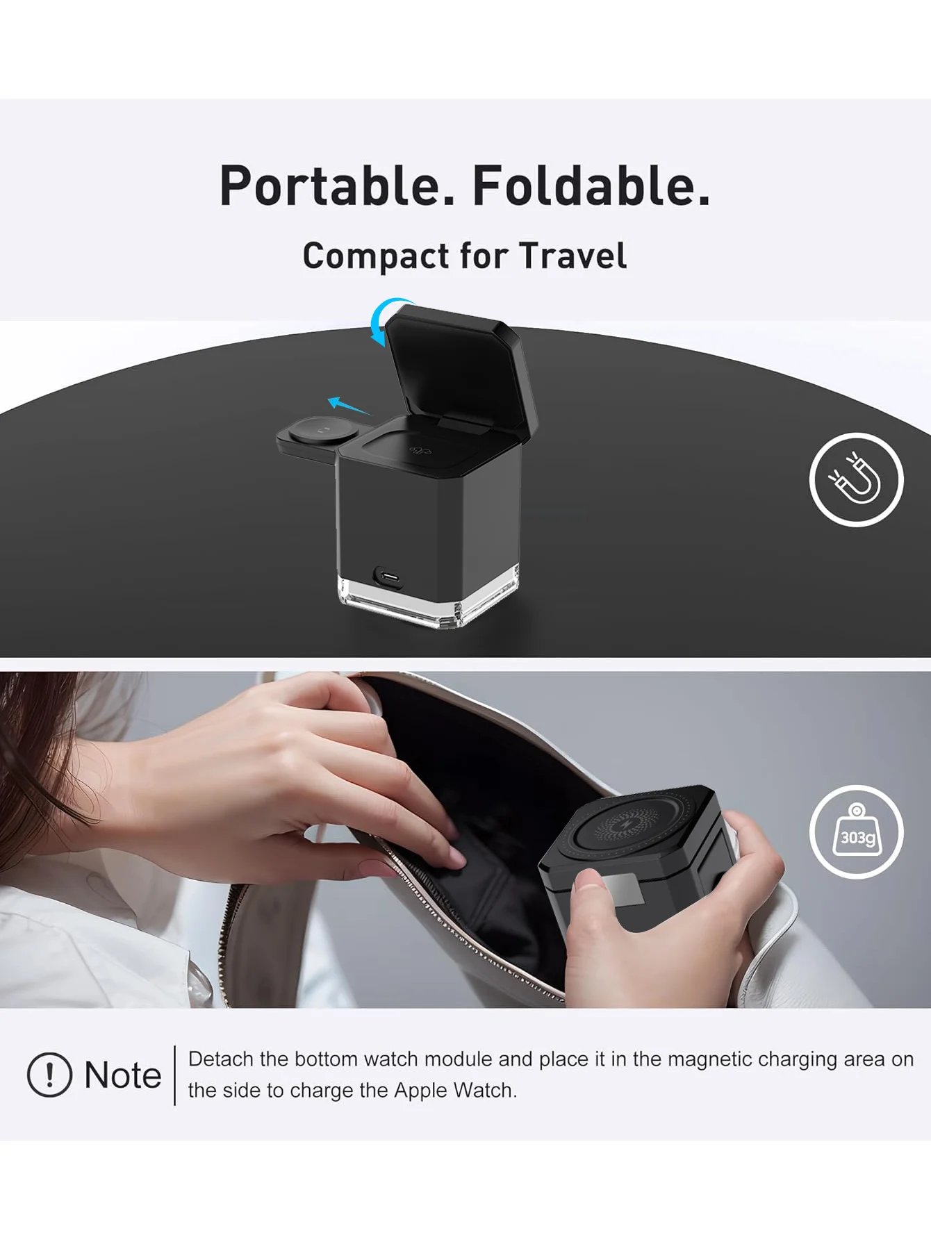 40W 4-in-1 Wireless Charging Stand: Power Up Your Devices