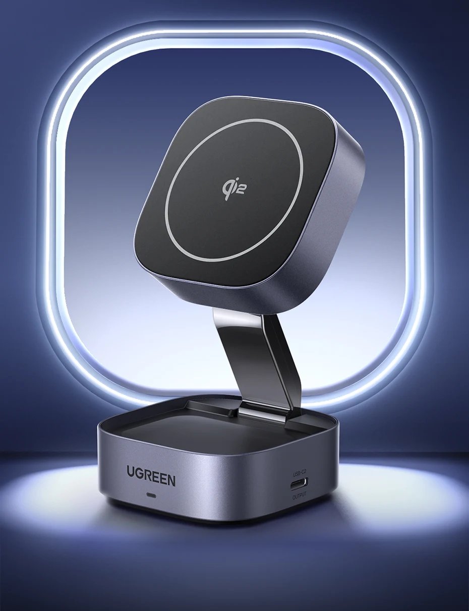 UGREEN 25W Magnetic Wireless Charging Stand: Power Up Your Devices