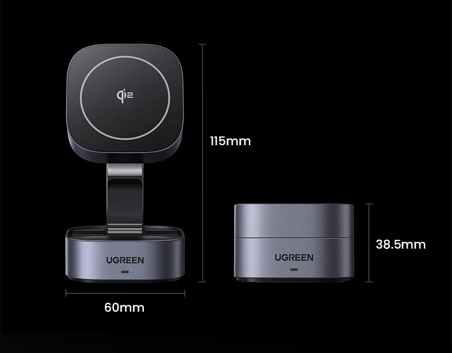 UGREEN 25W Magnetic Wireless Charging Stand: Power Up Your Devices