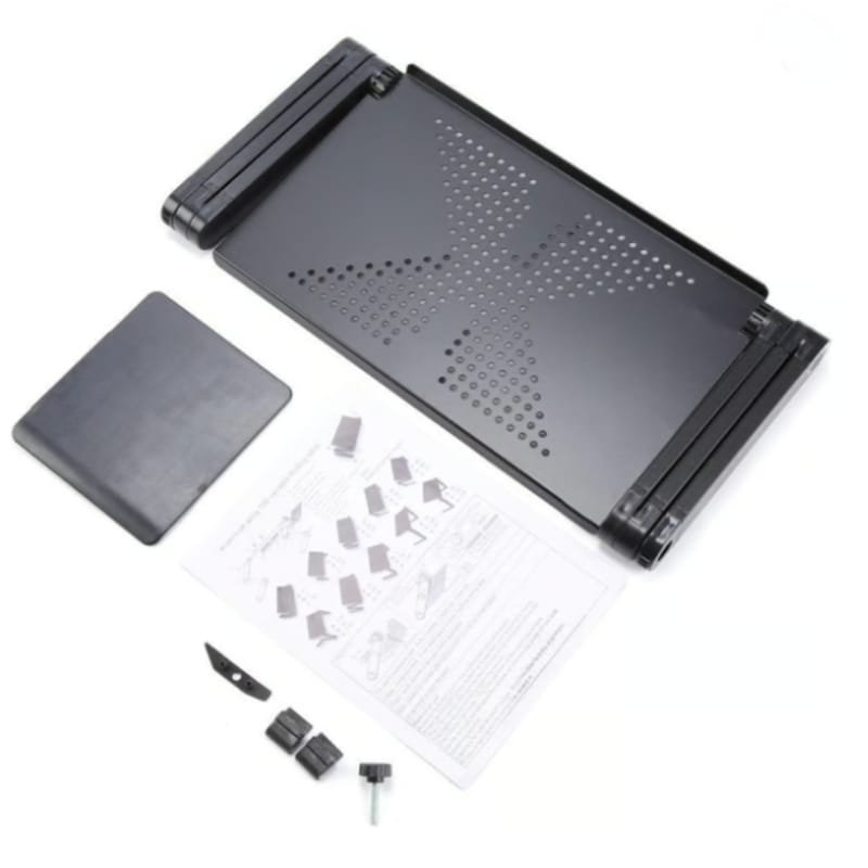 The Office Furniture Computer Stand 42*26cm Adjustable Foldable Laptop Holder Notebook Desks Lap PC Folding Desk Table Vented Stand
