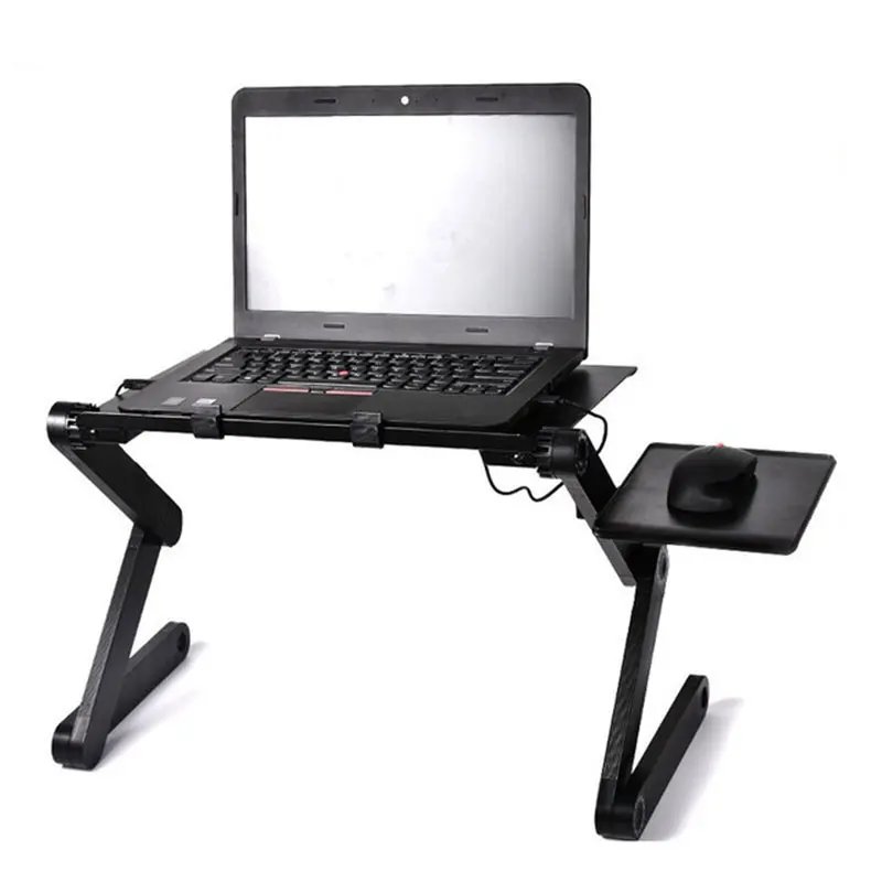 The Office Furniture Computer Stand 42*26cm Adjustable Foldable Laptop Holder Notebook Desks Lap PC Folding Desk Table Vented Stand
