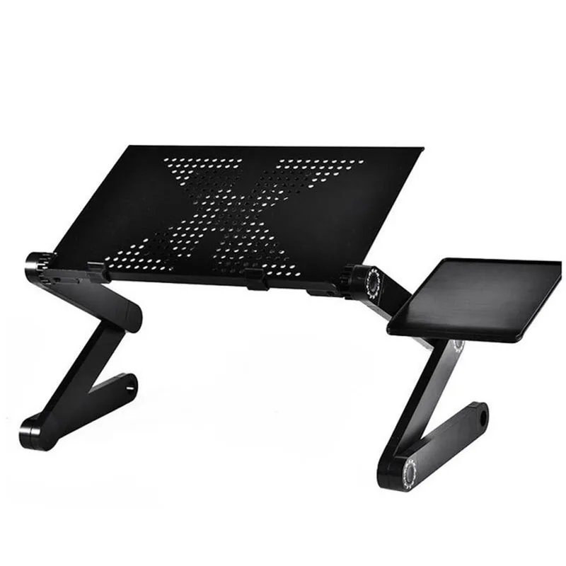 The Office Furniture Computer Stand 42*26cm Adjustable Foldable Laptop Holder Notebook Desks Lap PC Folding Desk Table Vented Stand