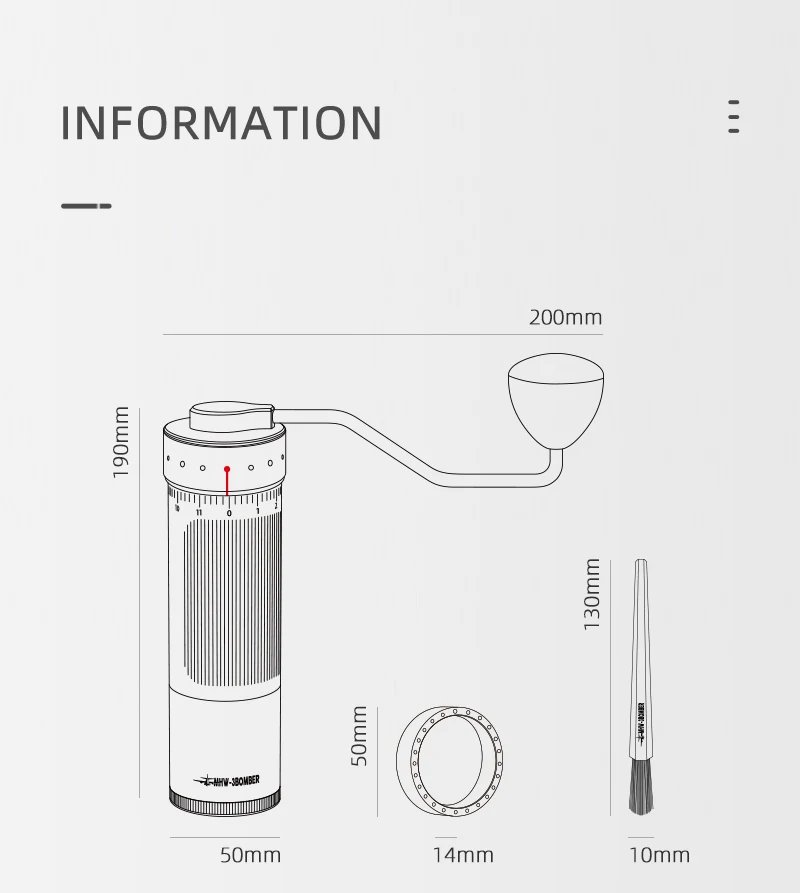 R3 Manual Coffee Grinder: Precision Grinding for Espresso