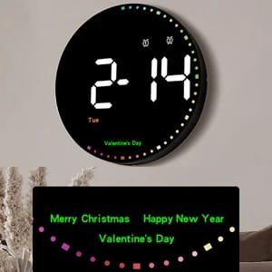 Digital Nixie Tube Clock with RGB LED Glows for Game Room Desktop Decoration. Luxury Box Packing for Gift Idea.