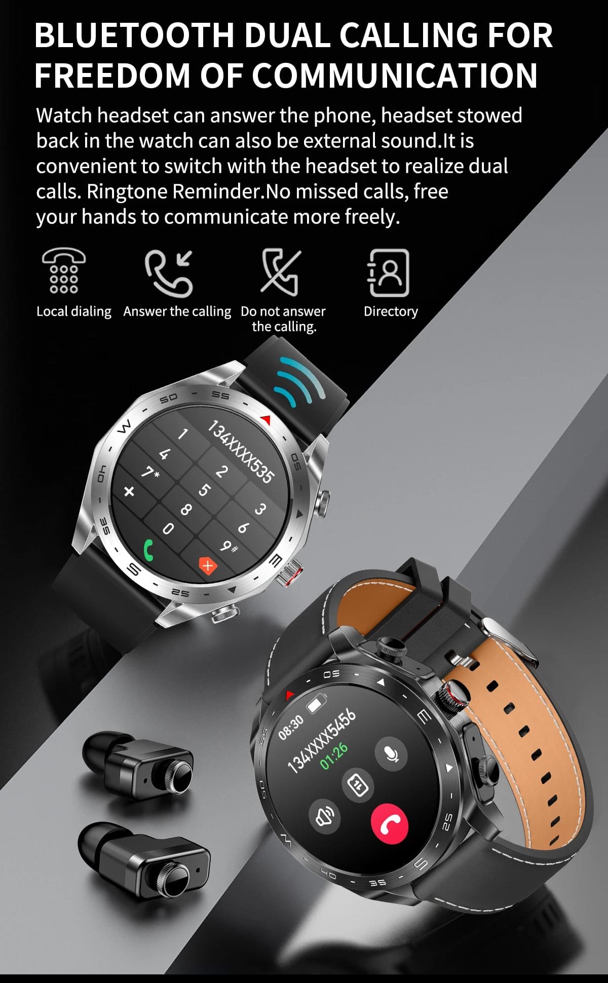 2-in-1 Smart Watch and Earbuds: Your Ultimate Fitness Companion