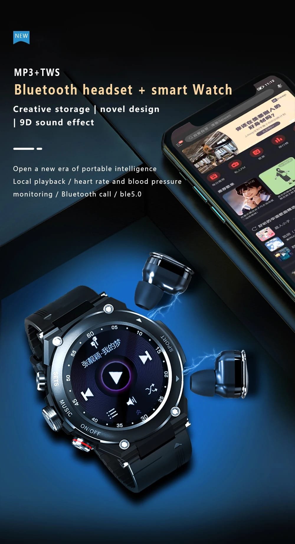 Rainbuvvy T92: Your 2-in-1 Smart Watch and Earbuds