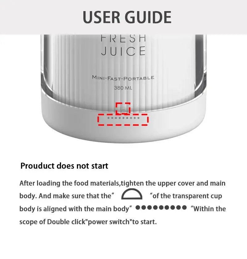 Portable Juicer Bottle: Fresh Juice on the Go
