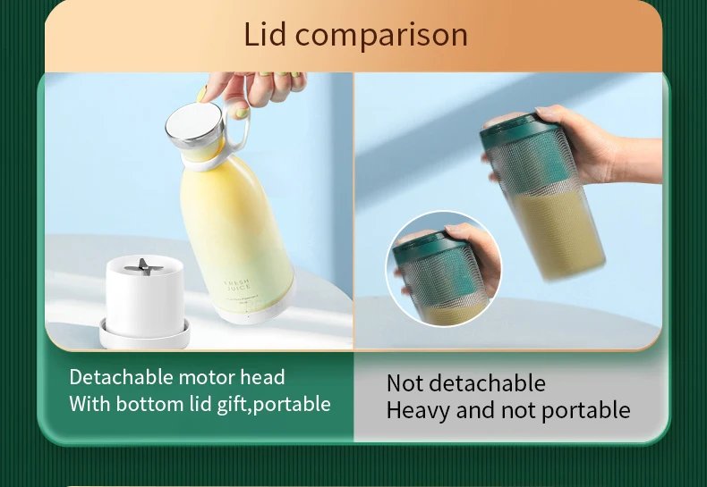 Portable Juicer Bottle: Fresh Juice on the Go
