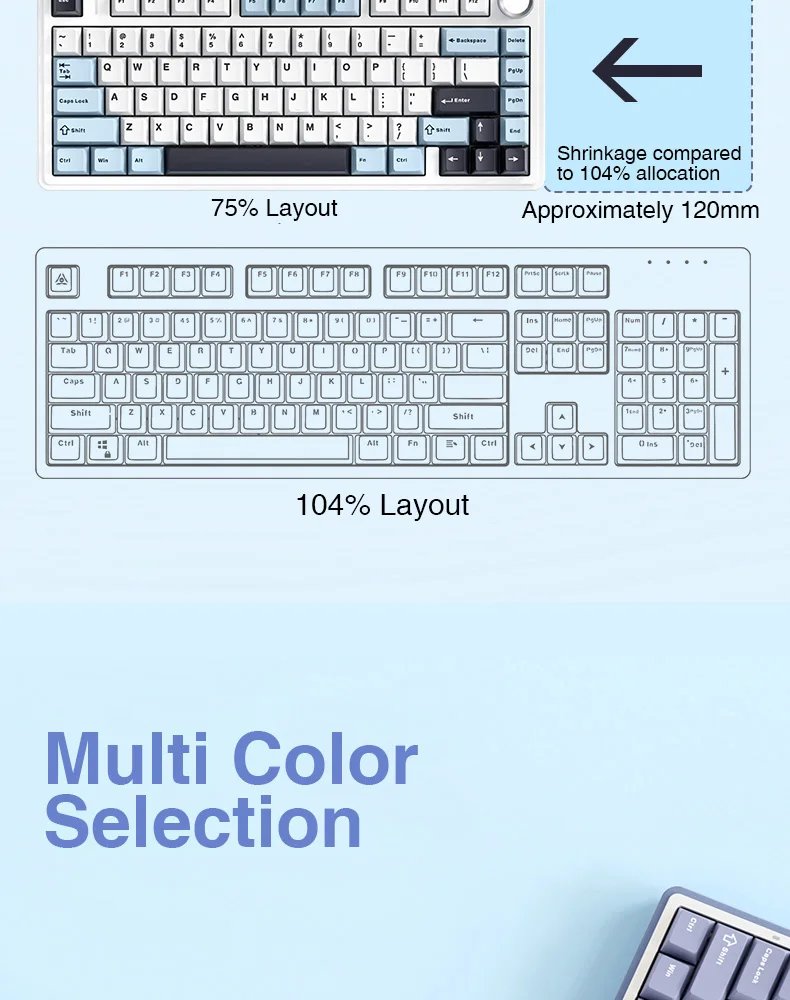 AULA F75: Customizable Mechanical Gaming Keyboard
