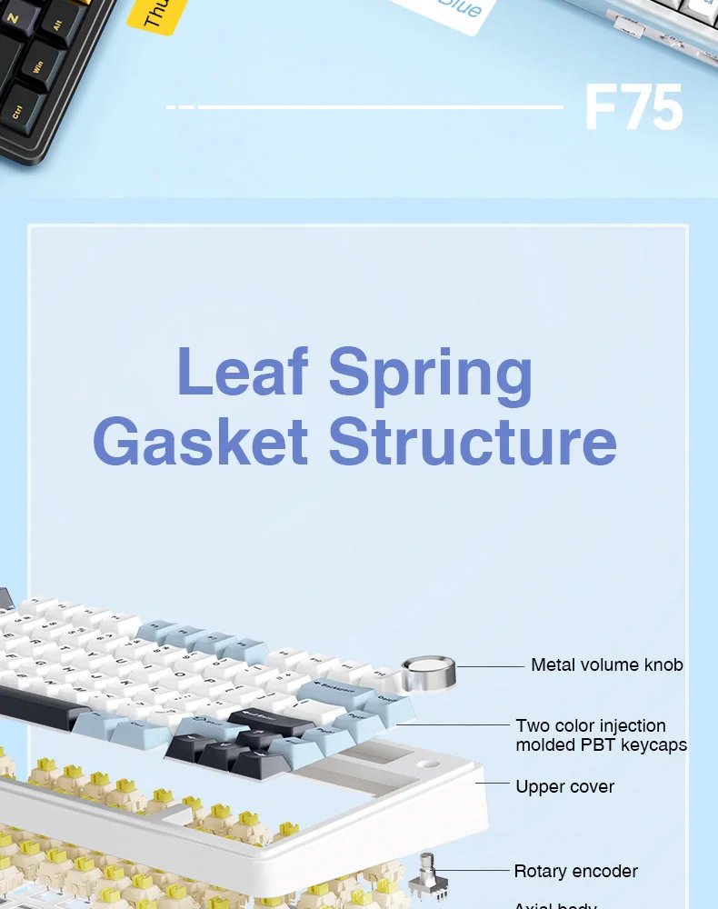 AULA F75: Customizable Mechanical Gaming Keyboard