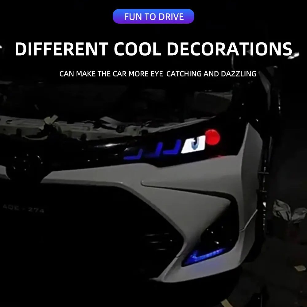 Car Devil Eyes Light Modification Winking Eye Animation Led Display Programmable DIY Animation Pattern Auto Demon Eye Pixel Scre